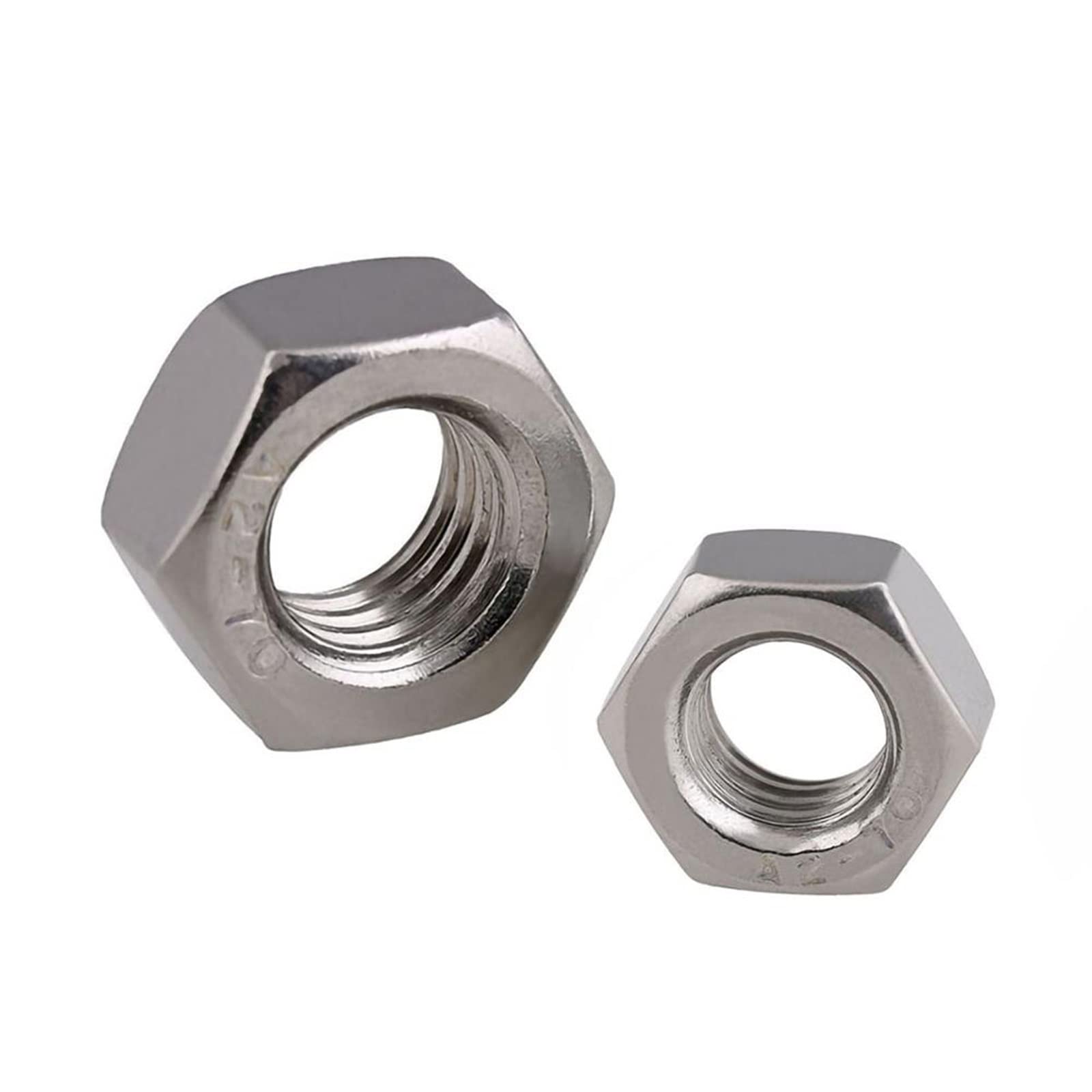 JINGYAN Nakrętki zabezpieczające Metric Left Hand Thread Hex Nut Stainless Steel Reverse Hexagon Nuts Tooth(M5 (10pcs))