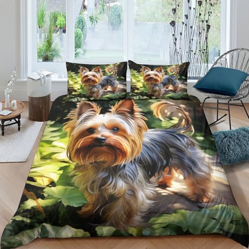 Housse de couette Yorkshire Terrier 200x200 cadeau idéal passionnés