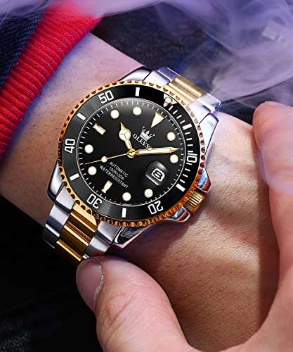 Image of OLEVS Watch Men Luxury Dress Stainless Steel Date Analog Watch Waterproof