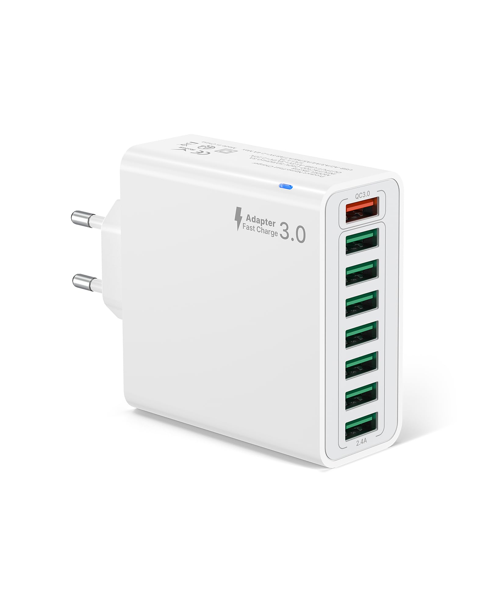 6-Port Multi Charger Plug UK Charging Power Adapter