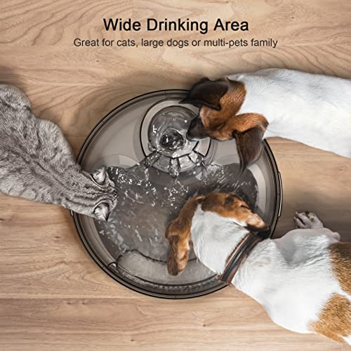 NPET DF10 Dog Water Fountain, 170oz/1.3Gallon/5L Large Automatic Pet Water Dispenser Cat Water Fountain with Cleaning Kit, Replacement Filter for Cat, Dogs, Multiple Pets (replacement filters) NPET DF10 Dog Water Fountain, 170oz/1.3Gallon/5L Large Automatic Pet Water Dispenser Cat Water Fountain with Cleaning Kit, Replacement Filter for Cat, Dogs, Multiple Pets (replacement filters)