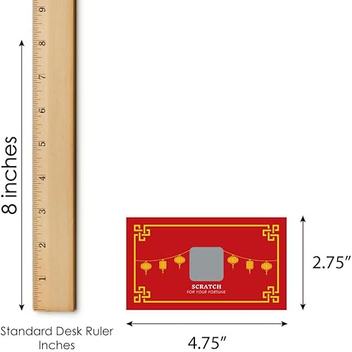 Miniatura 5 de Tarjetas de la fortuna para rascar, del Año Nuevo chino, 2018 año del perro, para fiestas, 22 unidades
