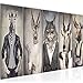 Produktbild Runa Art Wandbild XXL Tiere Abstrakt 200 x 80 cm Beige Grau 5 Teilig - Made in Germany - 018355a