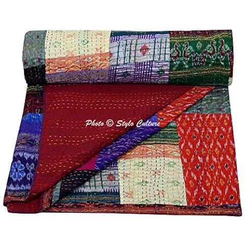 Stylo Culture Traditional Kantha Bedspread Cover