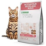 Fourrure brillante : notre nourriture sèche pour chat avec Red Coat Enhancer fournit des acides aminés précieux et protège le pigment rouge dans le pelage. Les ingrédients de qualité supérieure assurent un pelage rayonnant, lumineux et sain pour chat