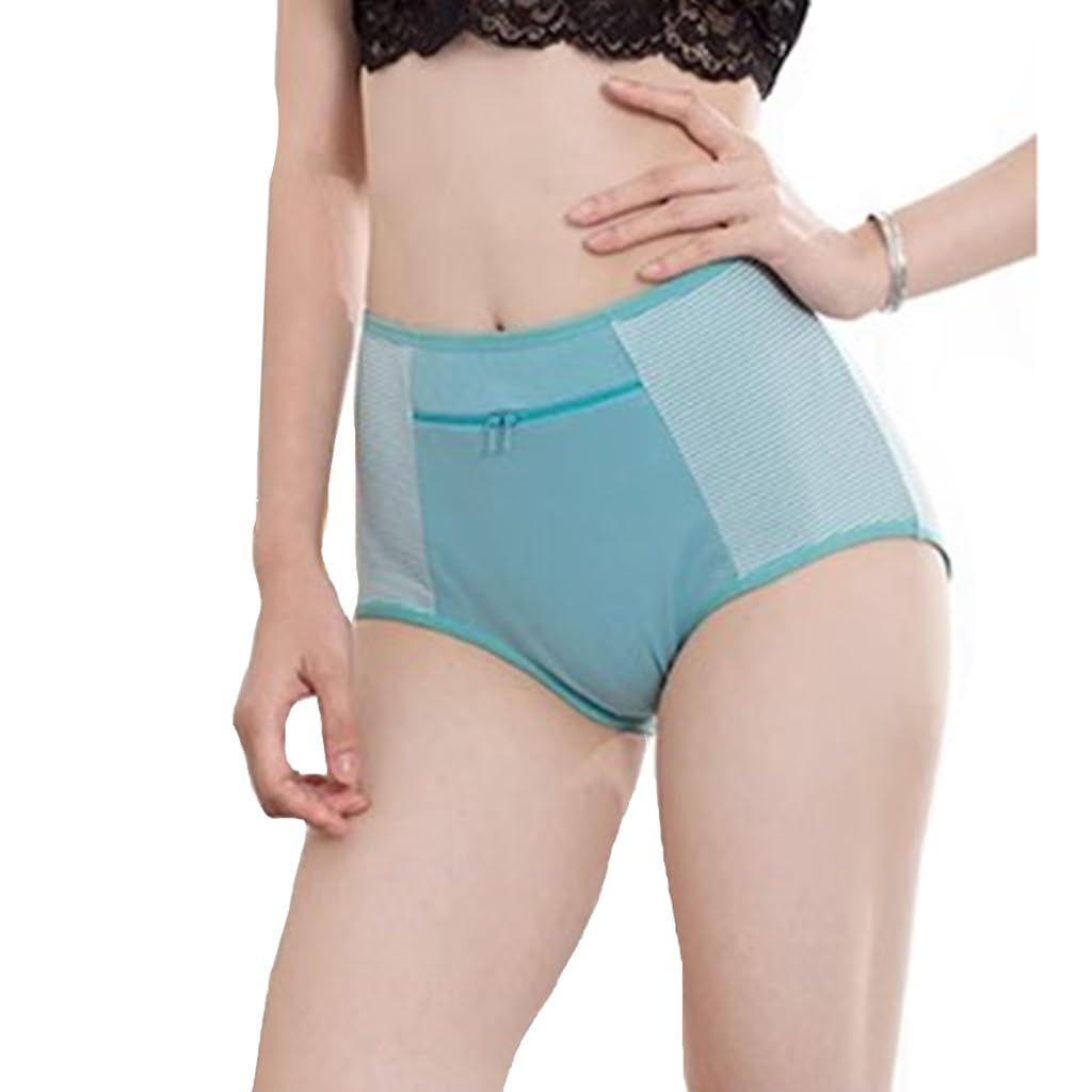 LaseVe Donne Leggero Tasca Nascosta Mutande Comfort Sicurezza Biancheria Intima in Cotone Mutande Basic Boxer Confezioni 3/4/6 (Color : 3 Pack, Size : XL)