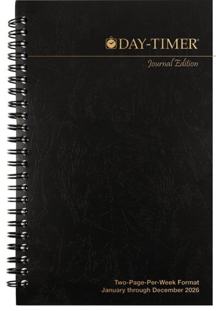 Day-Timer 2026 Two Page Per Week Planner Refill, Wirebound, Journal Size, 5-1/2" x 8-1/2"