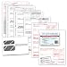 Tangible Values W-2 Laser Forms (6-Part) Kit with Envelopes for 25 Employees (2019)