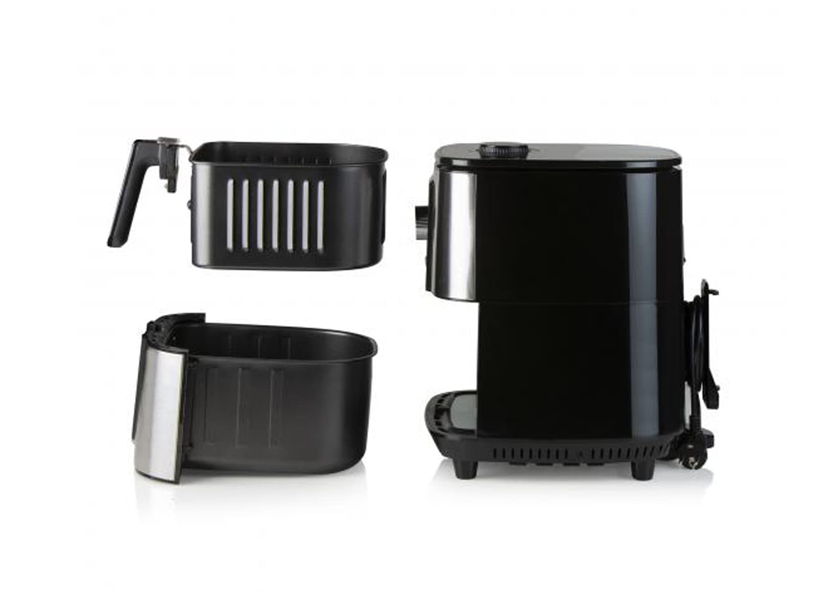 DOMO DO544FR Friggitrice Ad Aria 10L Con Finestra - Family Edition, Divisorio E 8 Programmi - 1800W