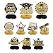 Graduation Decorations, 10 Pcs Honeycomb Centerpieces Set, Class of 2026 Graduation Centerpieces for Tables and Graduation Party Decorations