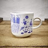  Kaffeebecher - 100% Handmade von Ahoi Marie - Motiv Hafenkneipe - Maritime Porzellan-Tasse original aus dem Norden