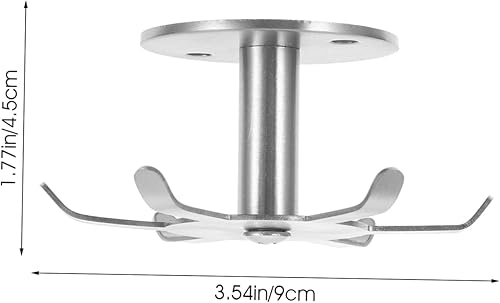 Miniatura 2 de Gancho giratorio de acero inoxidable para organización de cocina debajo del gabinete para almacenamiento eficiente, fácil instalación y ahorro de