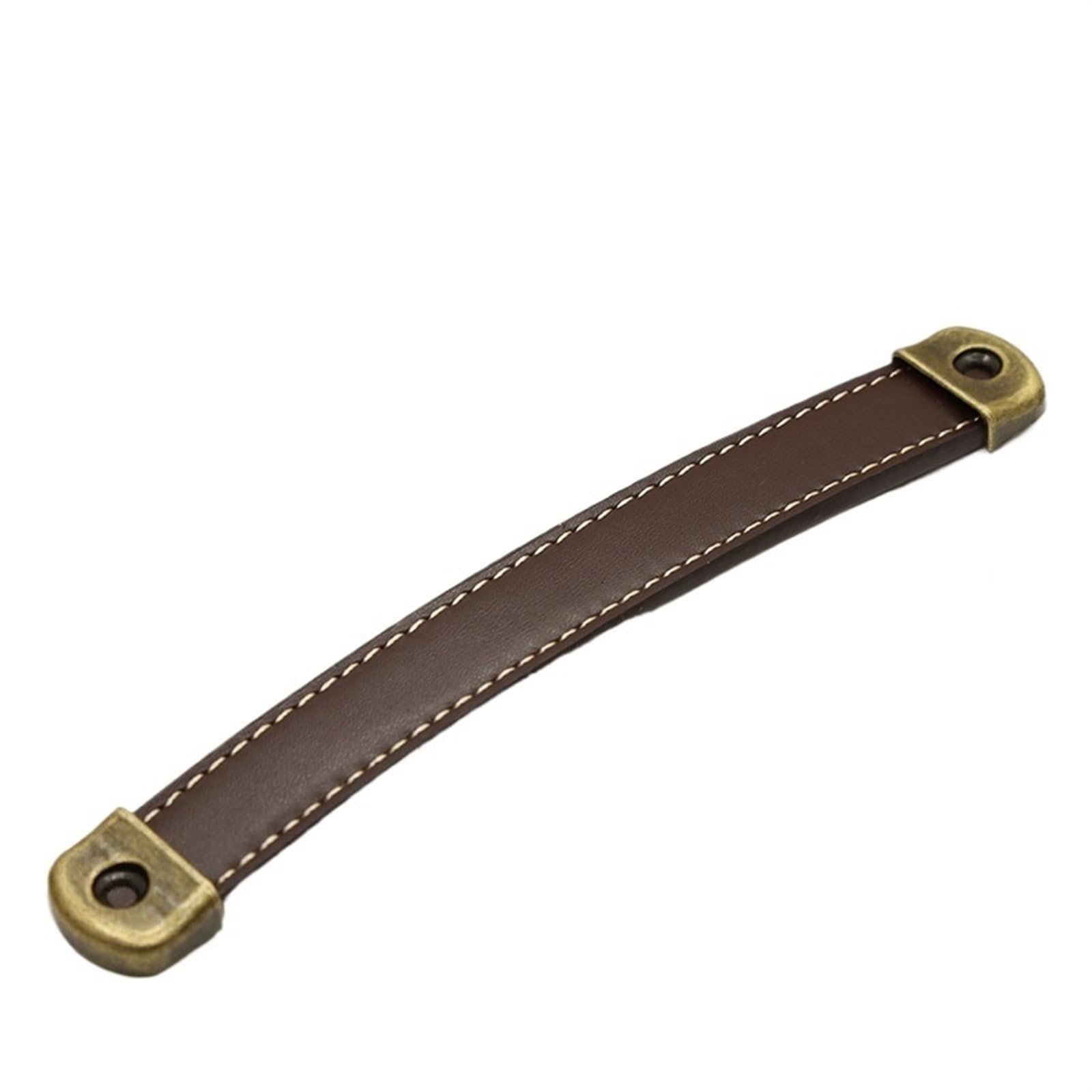 Cqahdsevf Brown Leather Drawer Pulls, Leather Drawer Knobs Multicolor Brass 96-160Mm(,160Mm)