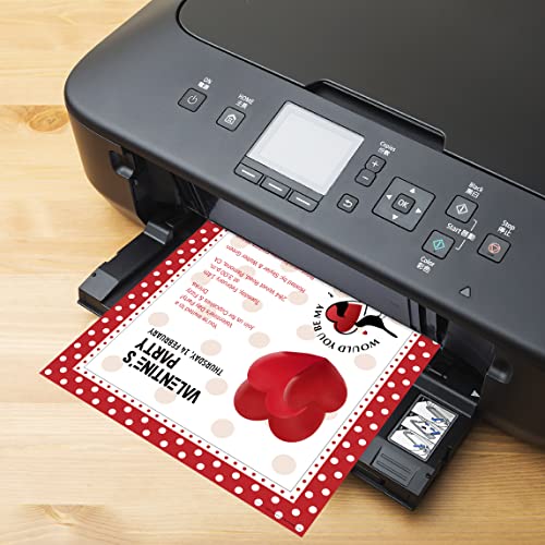 Barker Creek Designer Computer Paper, Red And White Dots, 8.5” X 11”, Decorative Printer Paper, Stationery, 50 Sheets Per Pkg, Home, School And Office Supplies (716) #TOP5