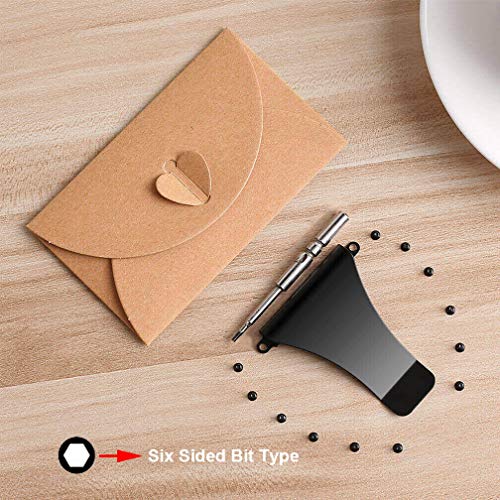 UpLook Wallet Replacement Screws Screwdriver Metal Clip for RFID Metal Wallet Repair Kit (Black - Basic Set)3