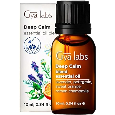 Gya Labs Deep Calm Essential Oil for Diffuser Blend - 100 % reines und natürliches ätherisches Öl in therapeutischer Qualität für Aromatherapie, Körper, Aufmunterung, Erdung und Entspannung (10 ml) Cover