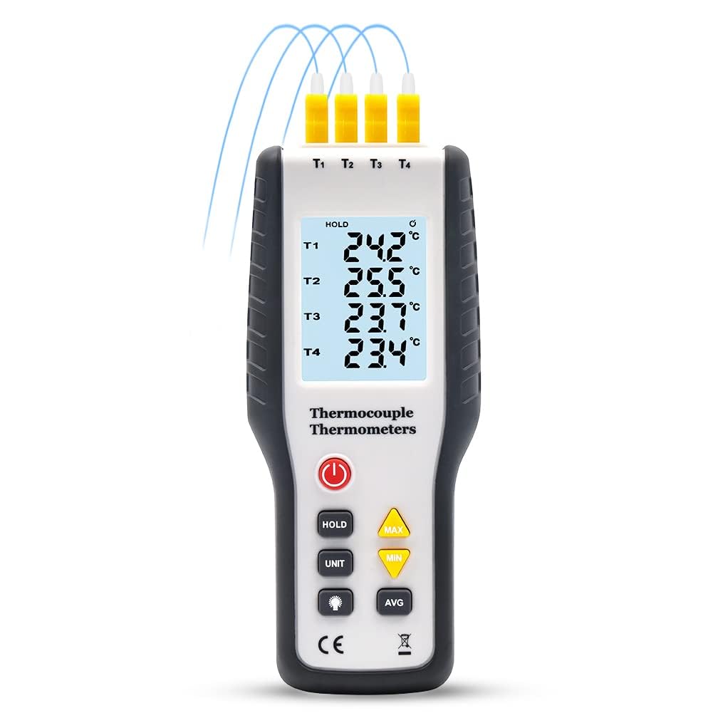 See full amazon price history chart for LABART Plastic 4-Channel K-Type Digital Thermometer Thermocouple Sensor -200~1372°C/2501°F Sensor Ht-9815 With Calibration Certificate, Pack of 1 LABART Plastic 4-Channel K-Type Digital Thermometer Thermocouple Sensor -200~1372°C/2501°F Sensor Ht-9815 With Calibration Certificate, Pack of 1 (B0BDTXJZJF) Amazon Price History, Amazon Price Tracker