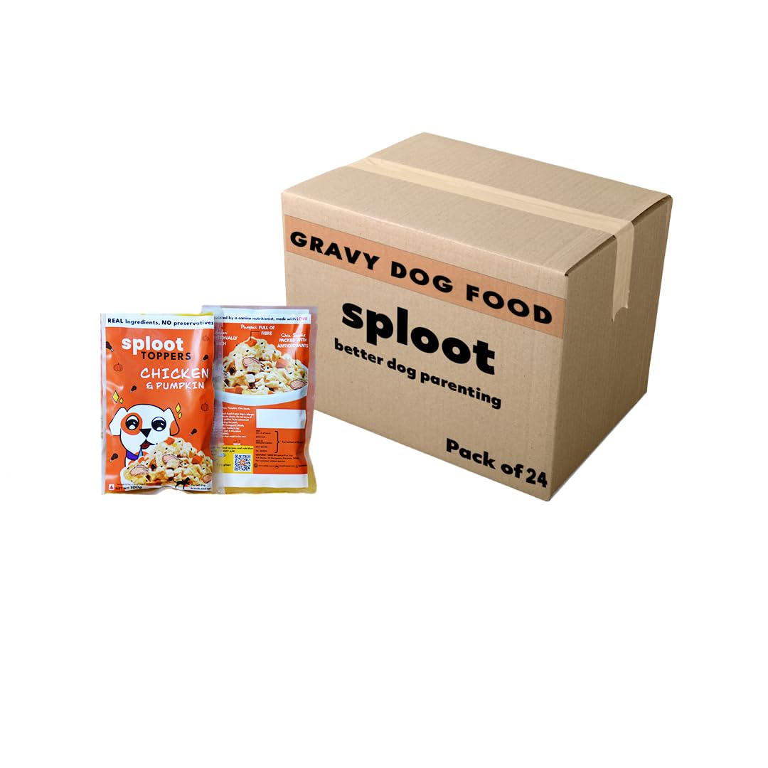 See full amazon price history chart for sploot Wet Dog Food Gravy Toppers - Real Chicken Chunks in Gravy - Natural Gravy Dog Food - No Preservatives and Chemicals - Chicken and Pumpkin Flavour (Pack of 24) sploot Wet Dog Food Gravy Toppers - Real Chicken Chunks in Gravy - Natural Gravy Dog Food - No Preservatives and Chemicals - Chicken and Pumpkin Flavour (Pack of 24) (B0CK28PZTF) Amazon Price History, Amazon Price Tracker