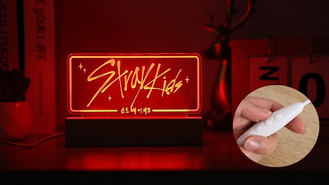 X9H8N9 Stray LED Night Light 7 Colors Adjustable Room Decor