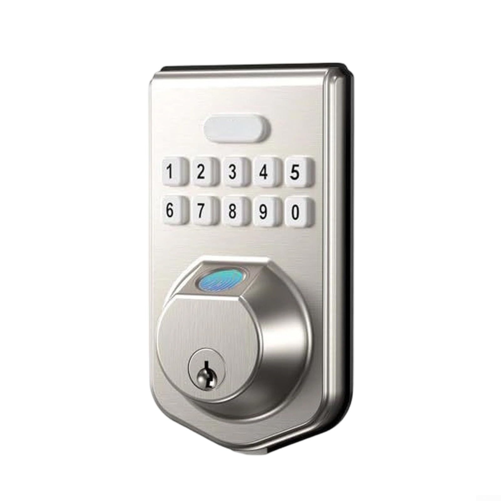 Cerradura electrónica para puerta con código, cerradura mecánica para puerta de aleación de aluminio, para dormitorio, apartamento para hotel y oficina (C)