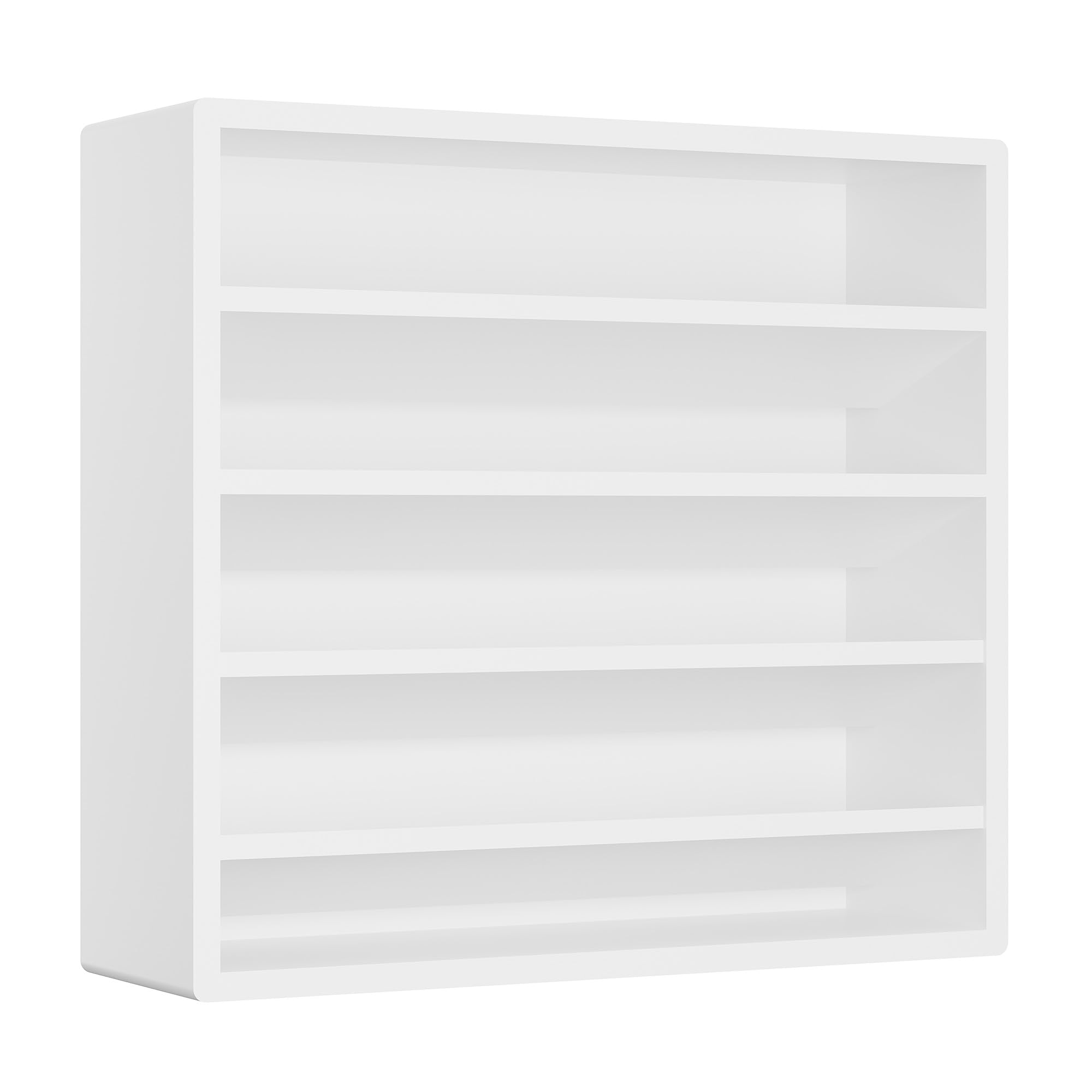 Orimade Étagère à épices à 4 niveaux pour armoire, étagère autoportante en bambou pour comptoir, placard, garde-manger, cuisine, 33,5 x 10,5 x 31 cm (pots à épices non inclus), blanc