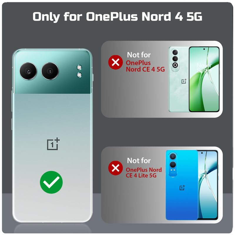 Image of Mr. Case Transparent case with Silicone Frame Back Cover for OnePlus Nord 4 5G | Shockproof Transparent Hard Back Shockproof Bumper - Transparent (Black Border)