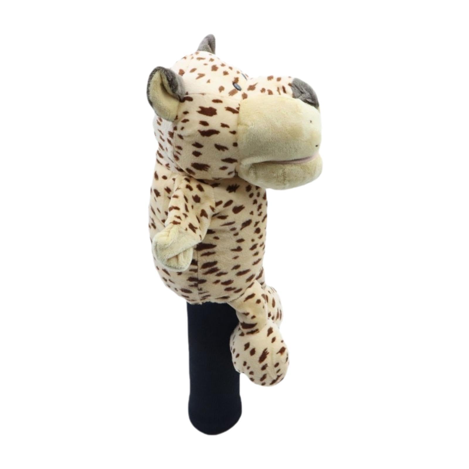 Colcolo Plush Golf Club Headcover Animal Wood Driver Head Cover Replacement Sleeve Funny Fairway Wood Headcover for Golf Bag Accessories Outdoor Sports Women Men Golfer, Leopard