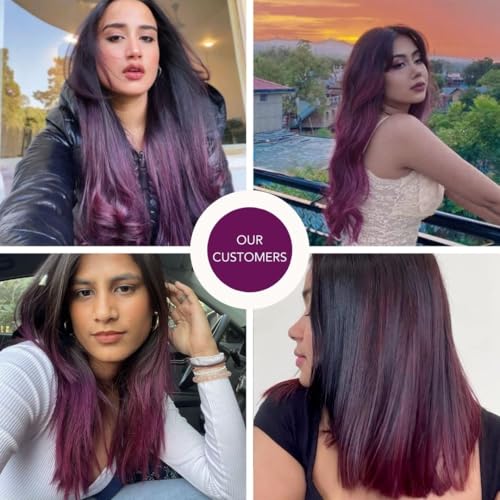Image of Paradyes Semi-permanent Bekaraar Burgundy DIY Conditioner Based Hair Colour 120 gm and Lighten Up! Bleach Pack 30 Vol. for all Hair Types