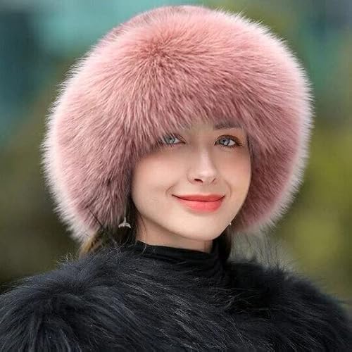 Chapéu peludo de inverno feminino - chapéus de inverno quentes e confortáveis para mulheres - Cobre