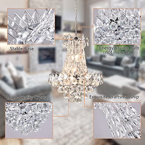 Modern Crystal Chandelier for Dining and Living Rooms