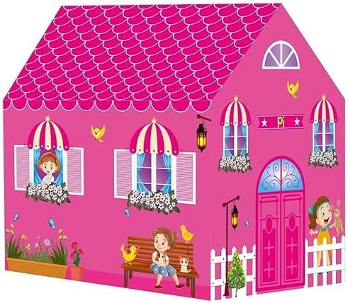 Play House for Kids Jumbo Size Extremely Light Weight, Waterproof Kids Play Tent House for Girls Boys | Water Repellent Big Size | Bis Approved,Multicolor (Doll Tent House)