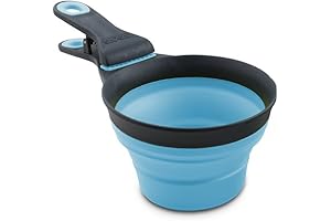 Dexas Popware for Pets Collapsible KlipScoop, 2 Cup Capacity Pet Food Scoop