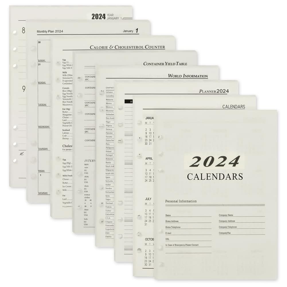 LabDip176 Page Daily Plan to Do, A5 Lined Filler Paper, to-Do List and Note Notebook 6-Hole Punched for 6-Ring Binders,Ruled Loose Leaf Paper,for Writers, Journalers, Business Meetings & Students