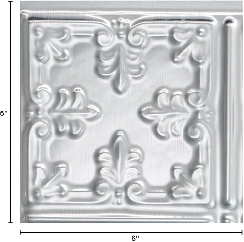 Miniatura 54 de FASÄDE Panel decorativo para salpicaduras de vinilo de estilo tradicional / patrón 10 en bronce antiguo (muestra de 6 x 6 pulgadas)
