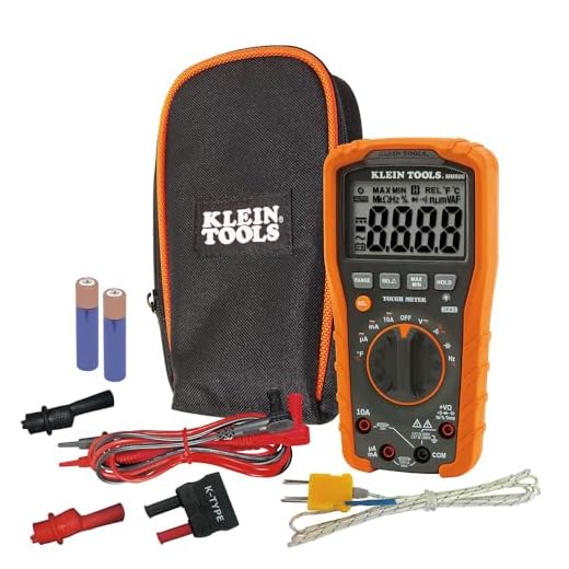 Klein Tools MM600 HVAC Multimeter, Digital Auto-Ranging Multimeter for AC/DC Voltage, and Current, Temperature, Frequency, Continuity, More