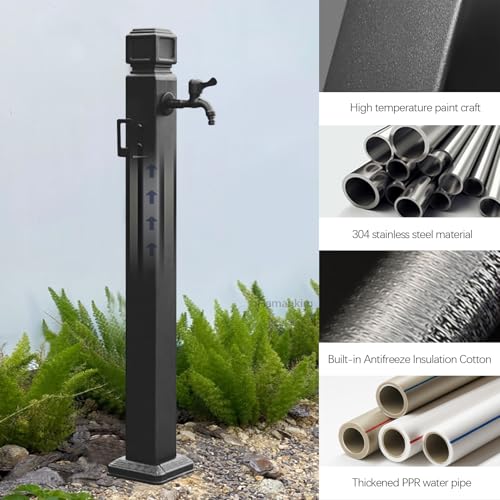 Robinet de jardin antigel vertical carré extérieur pour pelouse et ferme