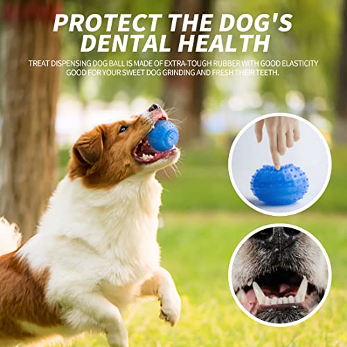 SPOFLY Dog Chew Toys for Aggressive Chewers Puppy Teething Ring and Dog Ball, Treat Dispensing Dog Toys, Frozen Tough Puppy Toys Set - Image 3