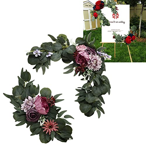 Signes de bienvenue de mariage plastique rose sans odeur - 5
