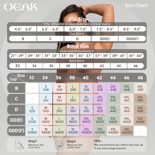 Image of OEAK Womens Wireless Jelly Bras Plus Size Support Push Up Comfortable Bra
