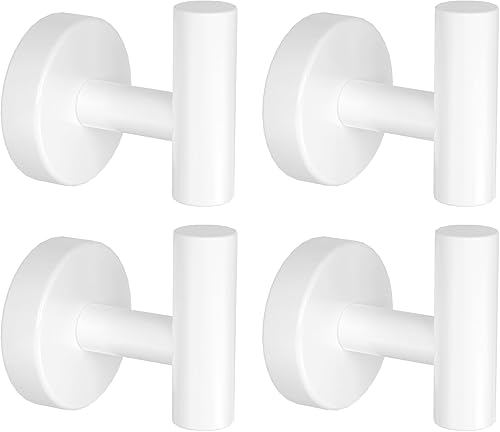 VAEHOLD Ganchos adhesivos de pared, soporte adhesivo resistente, ganchos impermeables de acero inoxidable para colgar abrigos, sombreros, llaves,