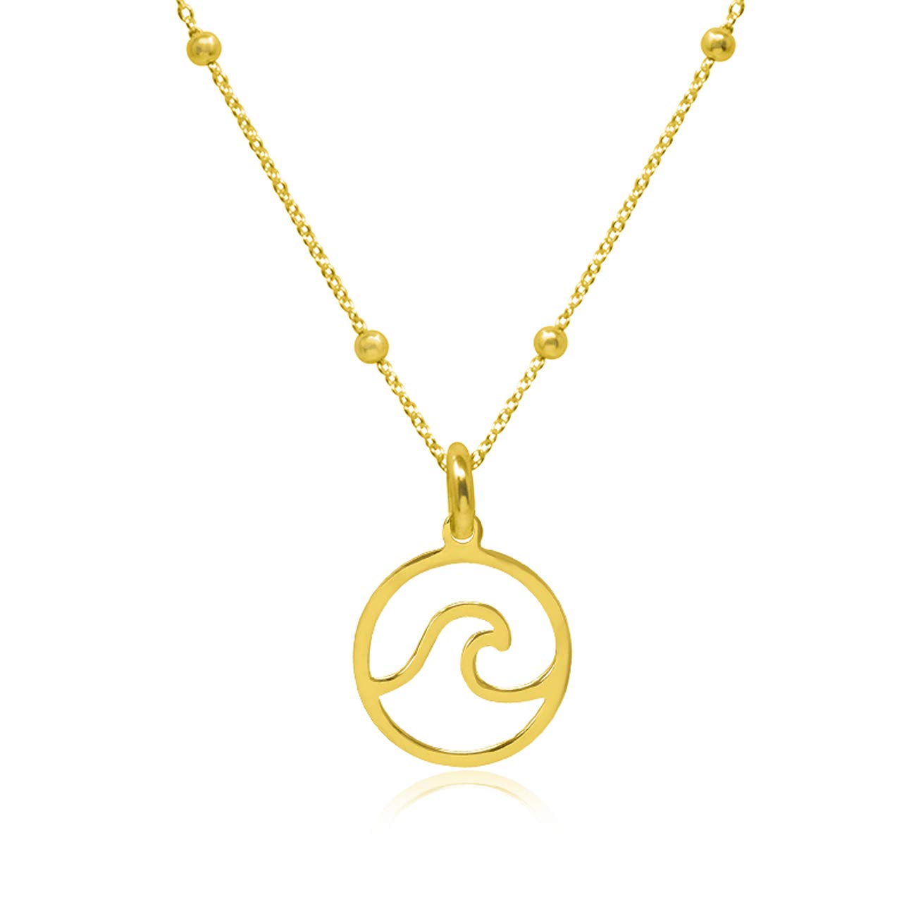WANDA PLATA Gold Wave Necklace