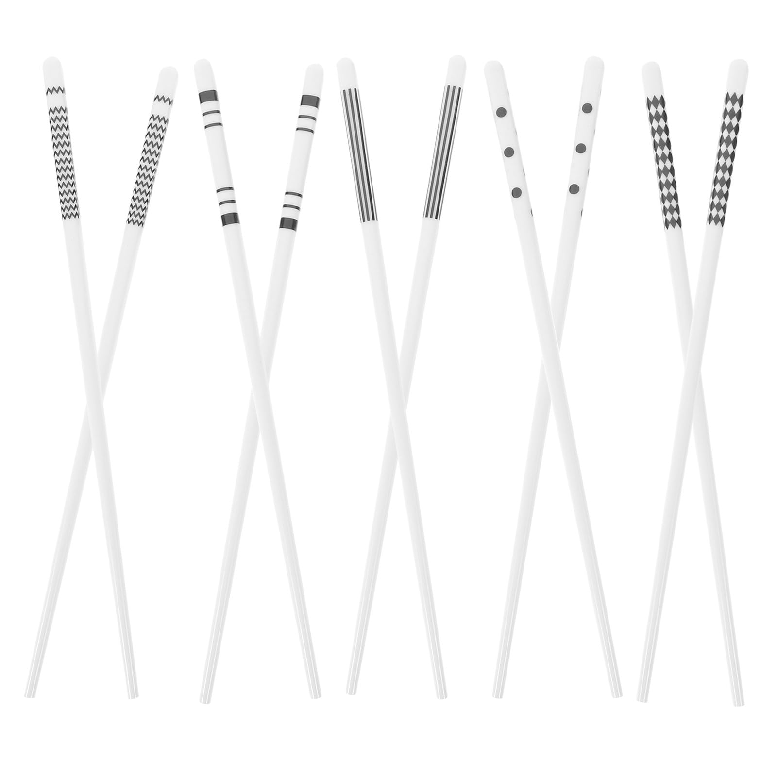 Palillos de Cerámica Reutilizables Juego de 5 Pares Modernos para Cenas de Sushi