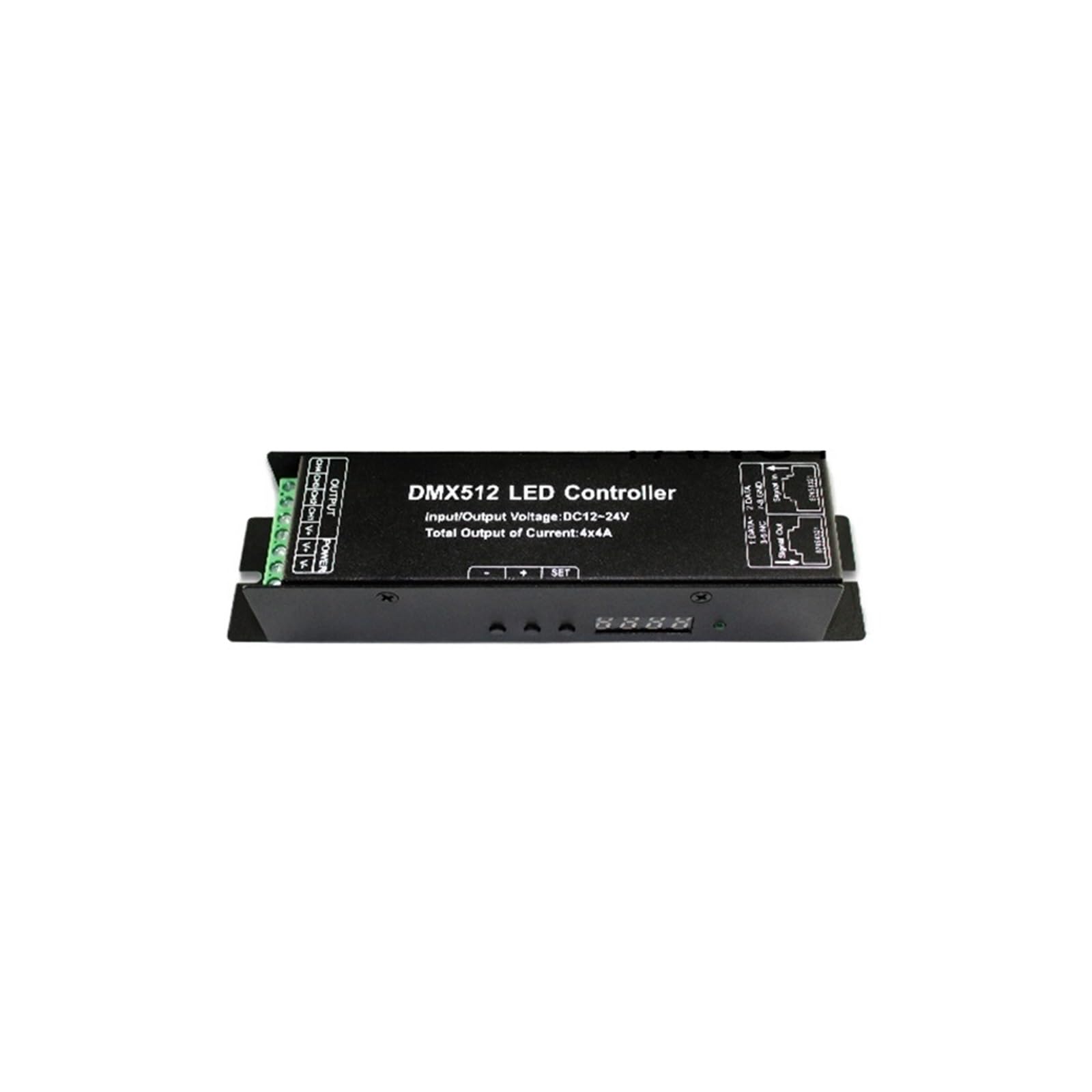 LED 24CH Digital Display decoder dimming Driver DMX512 RGB Light Strip Controller DC5-24V 3A/CH