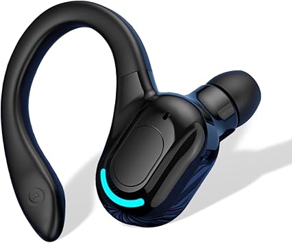 Single Ear Earphone, IPX4 Bluetooth Headset, Ergonomic Shape, HD Stereo Sound, All Day Comfortable Using for Driving Cycling Running, Wisoque1d2yrfnbm
