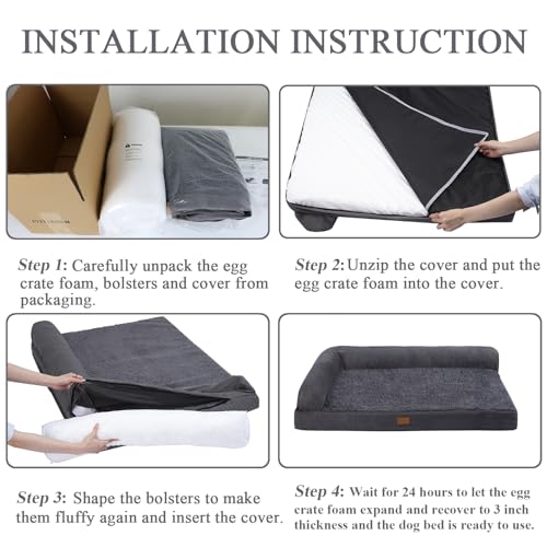Sheepping Small Dog Bed Washable, Orthopedic Dog Bed Couch With Waterproof And Removable Cover thumb #5