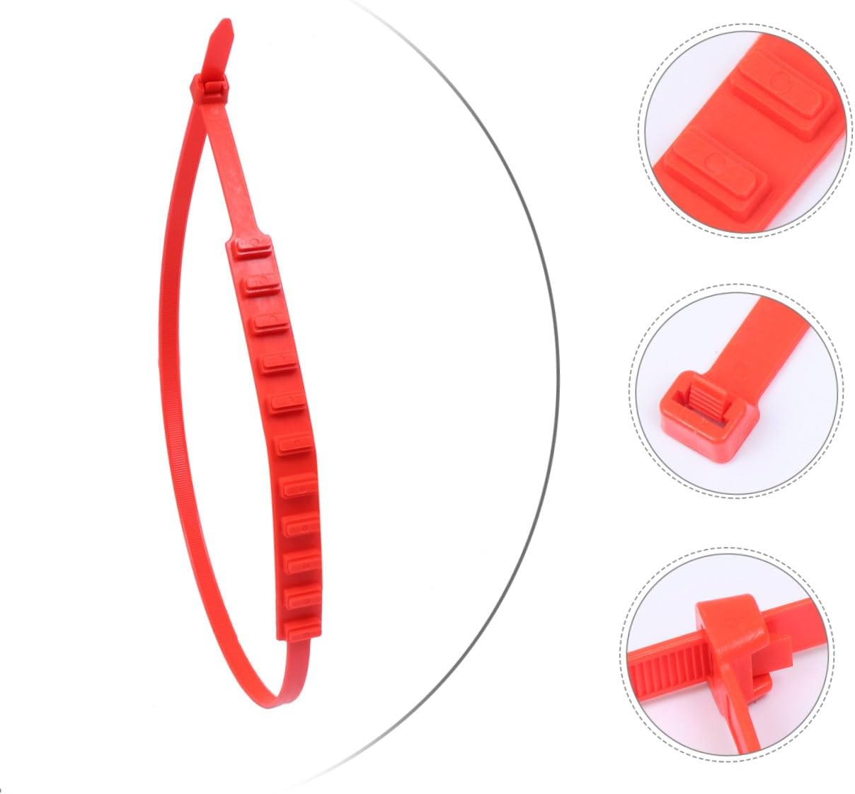 TIDTALEO 15pcs Car Tire Anti-skid Tie Emergency Snow Tire Chains Orange Plastic Anti-slip Wheel Belts for Suv and Passenger Cars Winter Traction