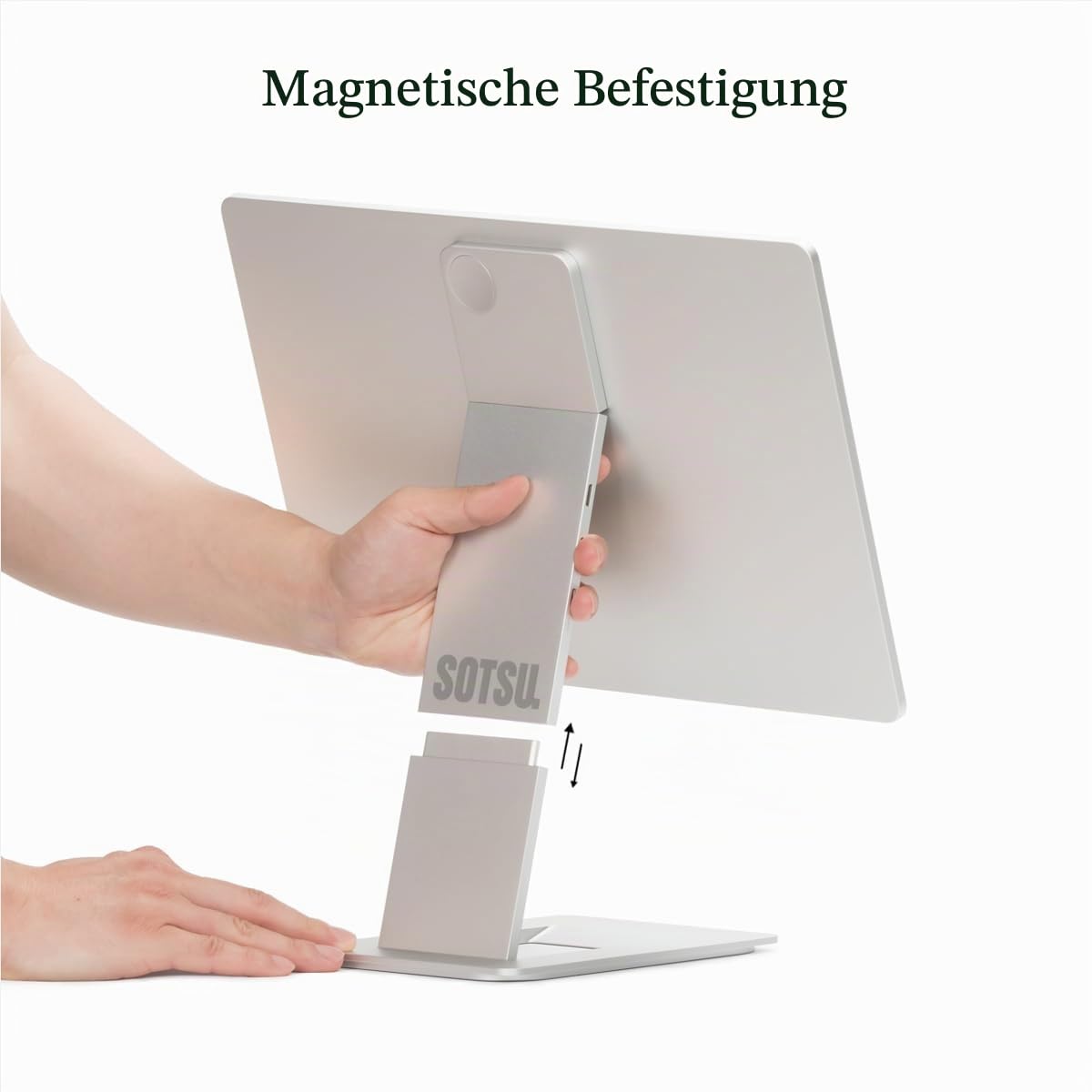 SOTSU FlipAction Elite 16 Zoll Portable Monitor, 4K 3840×2400 Tragbarer Bildschirm für Laptop mit USB-C/Mini-HDMI, 100% DCI-P3, 450 Nits, Extra Display für Laptop/Windows/iPad