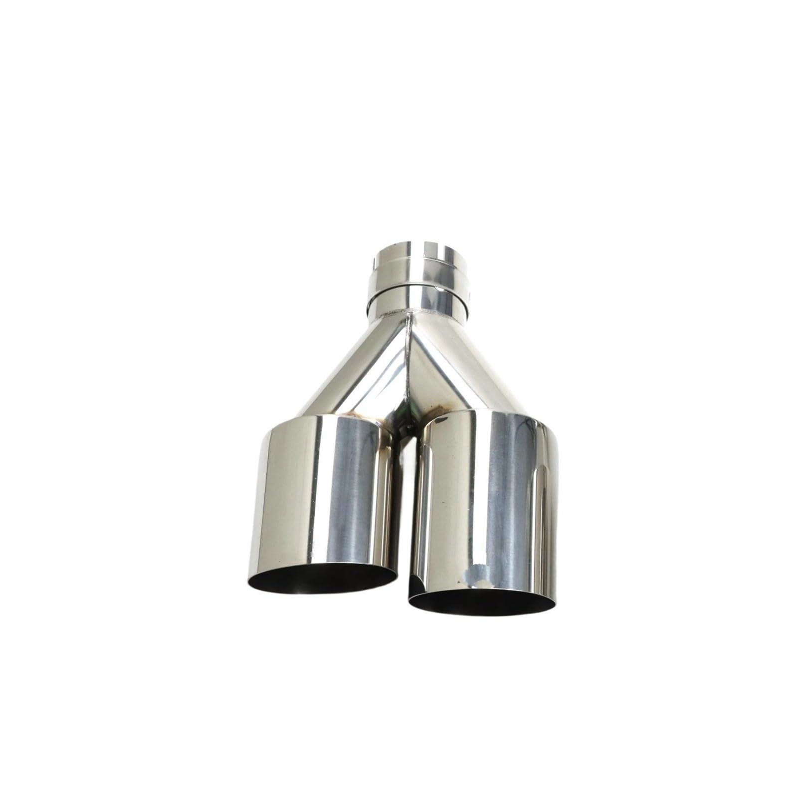 Terminali di Scarico Doppi universali in Acciaio Inox, aggiornamento Scarico, silenziatore per Auto Popolare, terminali di Scarico a Doppio ugello (Sinistro 63-101 mm)