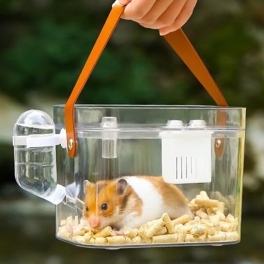 Transportadora para Pequenos Animais KAMEIOU Transparente com Compartimento para Gelo, 1 unidade