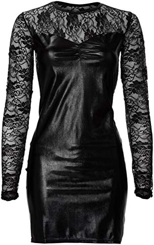 Rimba robe noir S/M vêtement femme chic et décontracté